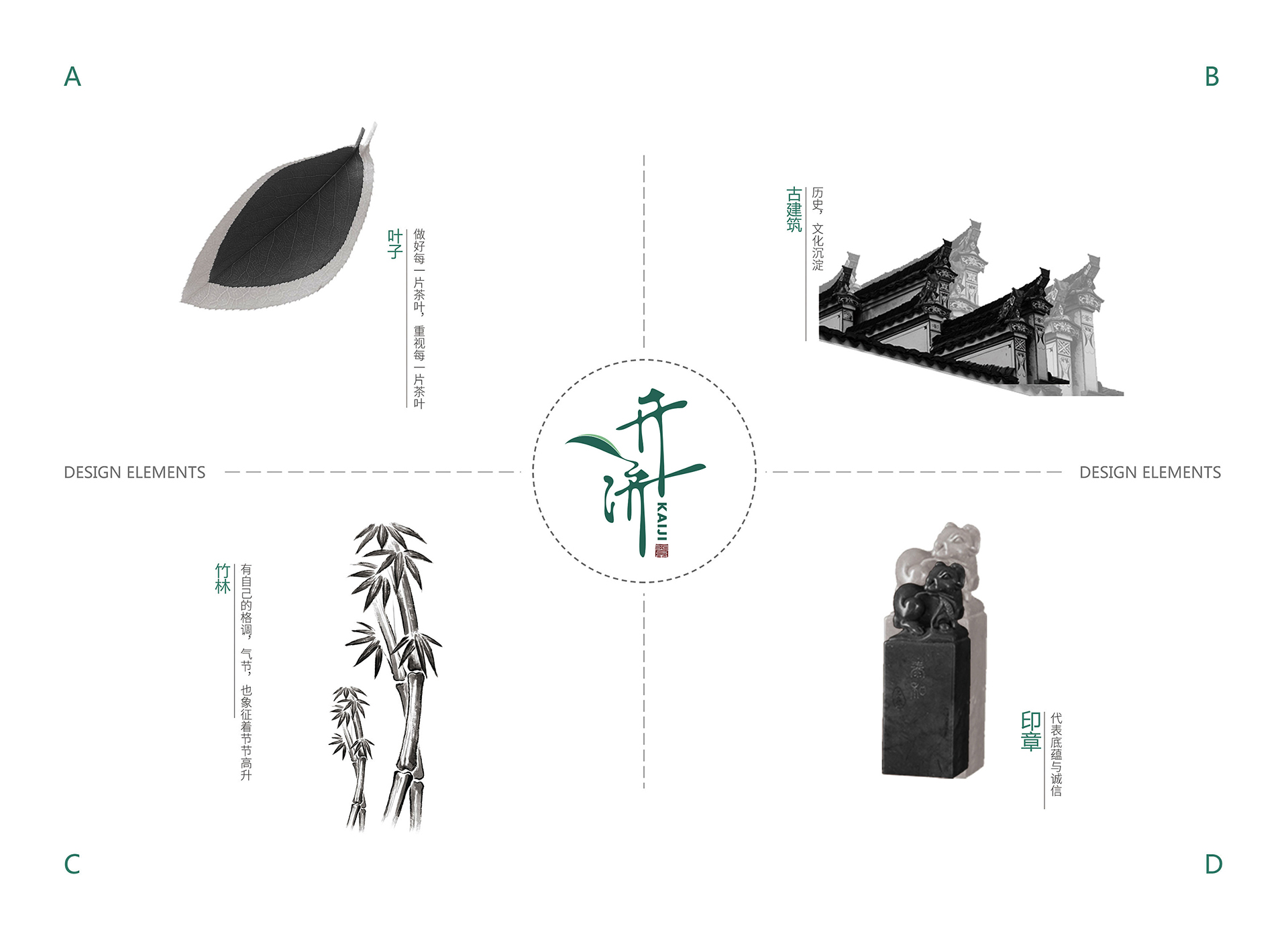 开济茶品LOGO设计案例