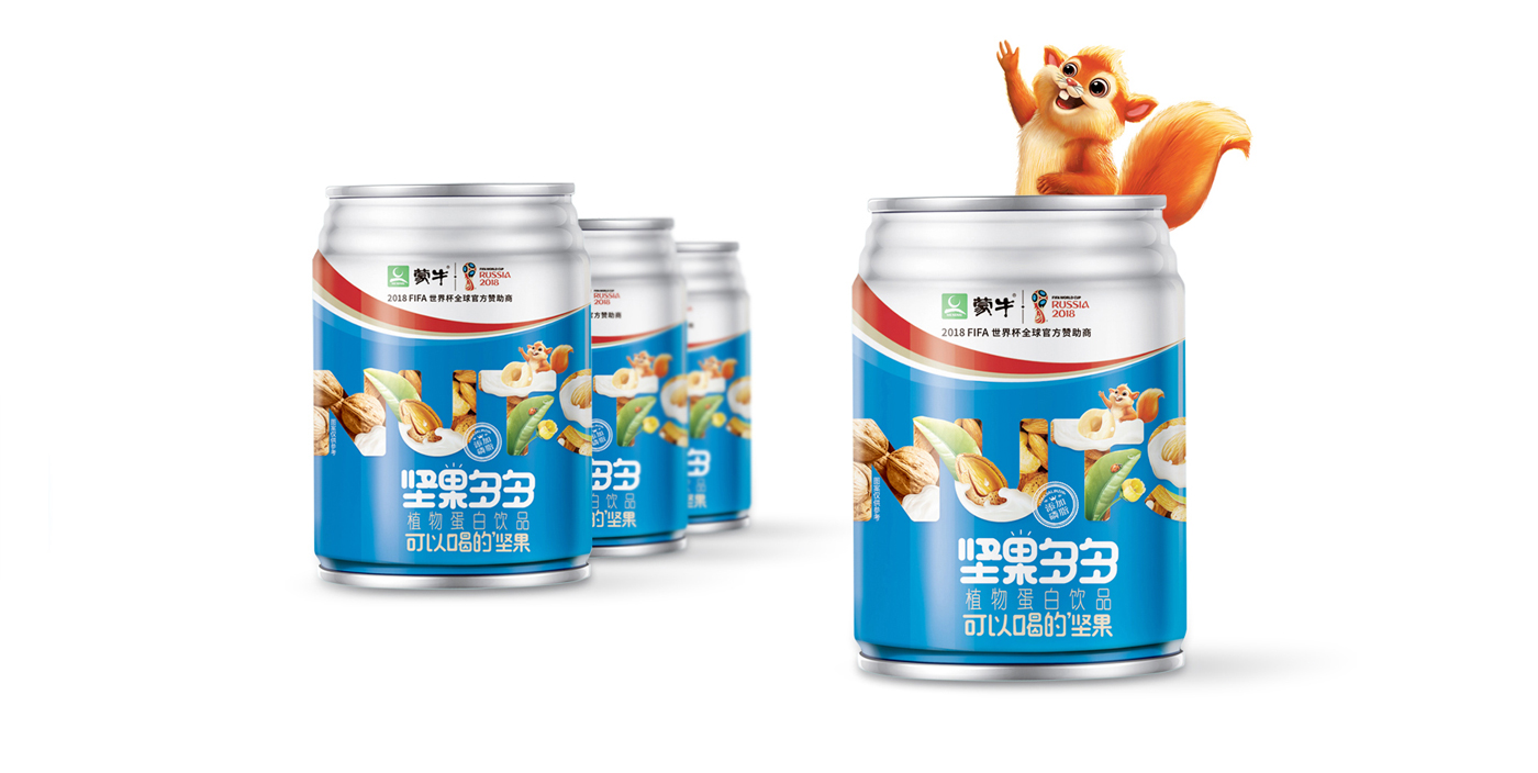 蒙牛友芝友包装设计案例